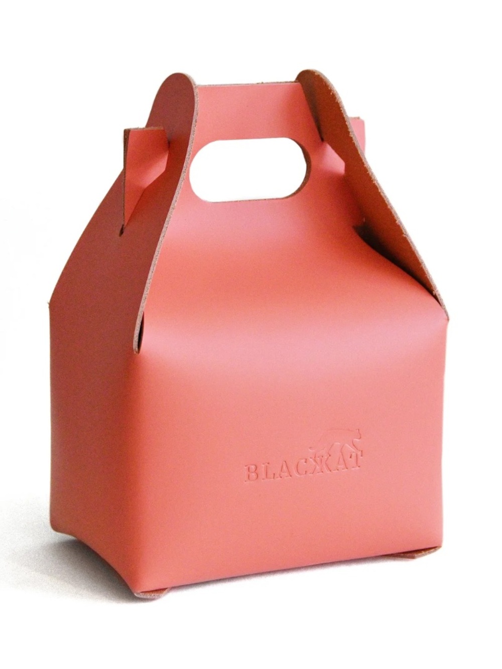 Blackkat  Box Clutch Coral Pink Structured Handheld Bag